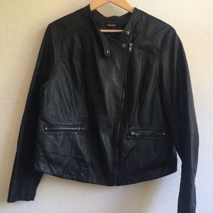 Torrid faux vegan leather moto jacket size 2x